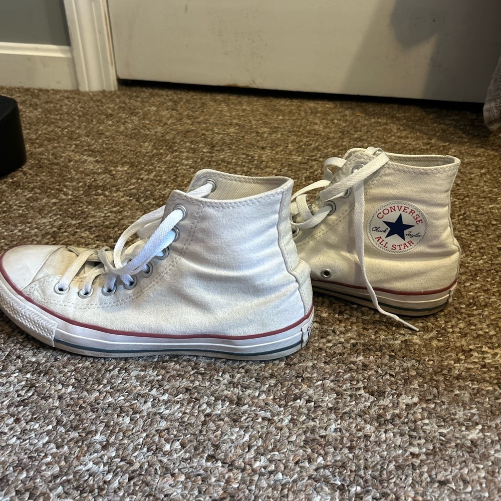 Converse All Star White Canvas Sneakers
